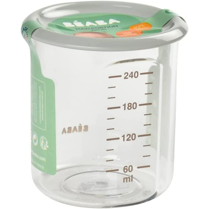 Beaba Maxi Portion Tritan 240 ml - Grey