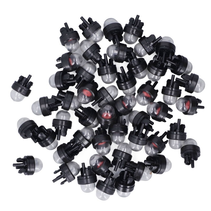 50Pcs Carburetor Primer Bulb Chainsaw Trimmers Rubber Hand Pump Supplies