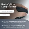 MediaRange ergonomische 6-Tasten Funk-Maus mit optischem Sensor für Rechtshänder, schwarz