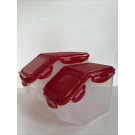 LocknLock Easy Essentials Food Lids (Flip-top) / Pantry Storage Containers, 2PCK