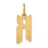 GlittersandGold 14KY Letter K Initial Pendant Bracelet Necklace