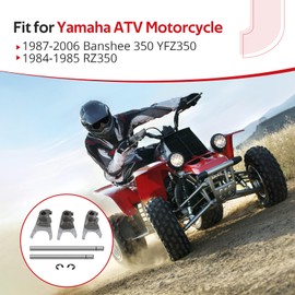 JAVIK Transmission Shifter Shift forks & Guide Kit Fit for Yamaha Banshee 350 YFZ350 1987-2006 RZ350 1984-1985, OEM# 2GU-18511-00-00 2GU-18512-00-00