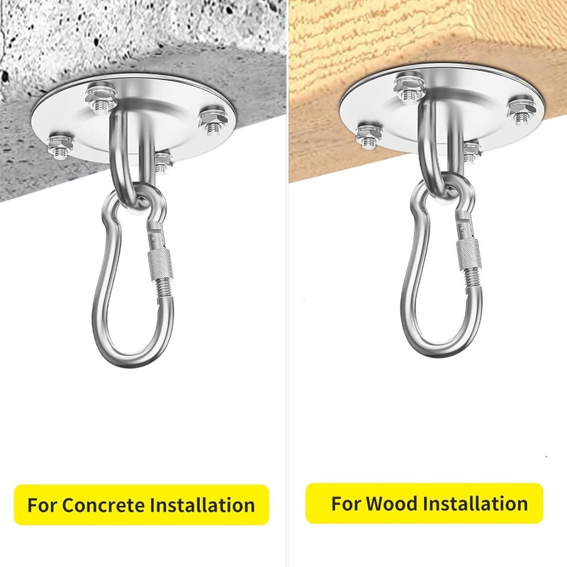 Lepidi Ceiling Hook Hanging Swing Hook with Screw Ceiling Hook