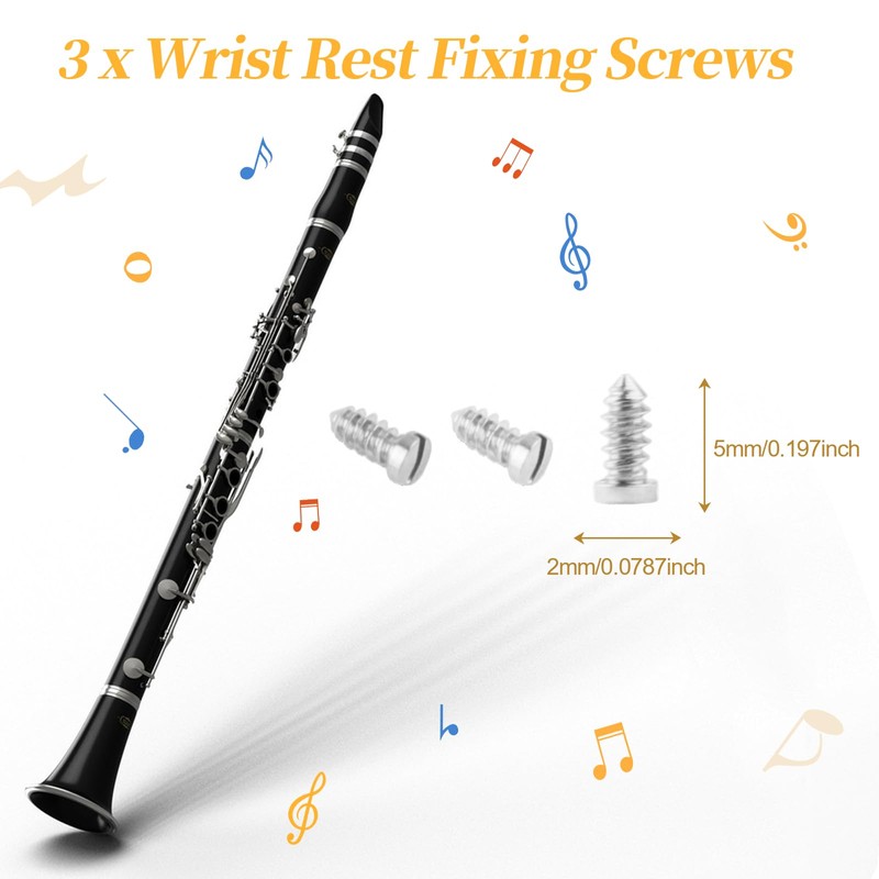 Clarinet Repair Kit Tools，35 Pcs Clarinet Maintenance Repair Replacement Kit,Clarinet