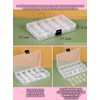 6 Piezas Caja Organizadora de15 divisiones Para Decoración De Uñas