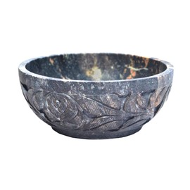 Nirvana Class - Soapstone Scrying and Smudge Bowl (Scrying - Bowls & Mirrors) (4 Inch) From India