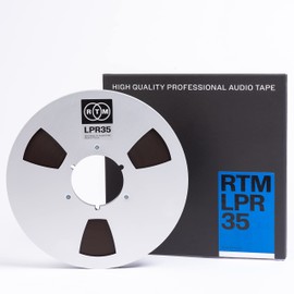 RTM Long Play Recording LPR 35 ¼ inch - Reel to Reel Magnetic Tape for Audio Recording - 3608 ft Nab Metal Reel - 10.5 inch Diameter
