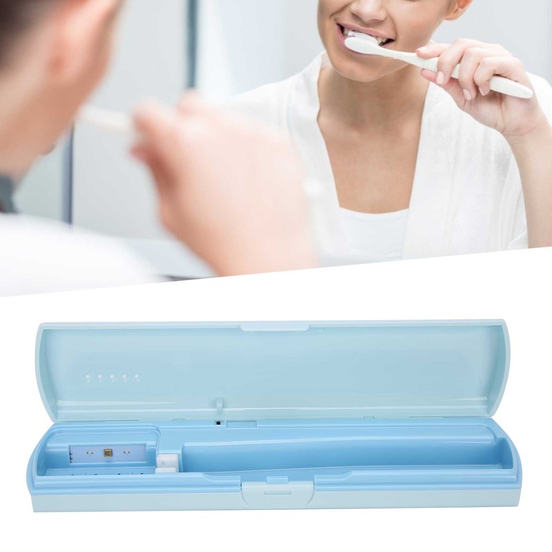 UVC Toothbrush Case LED Storage Box Cleaning USB Rechargeable Toothbrush