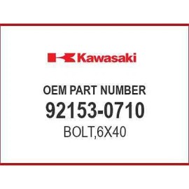 Kawasaki BOLT,6X40 92153-0710 OEM NEW
