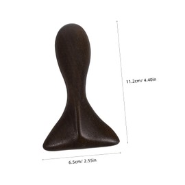 SAFIGLE Solid Wood Gua Sha Massage Tool with Fishtail Design and Ergonomic Handle Wooden Body Scraper for Neck Legs Full Body and Foot Massage Suitable for Home Spa Office and Travel Use