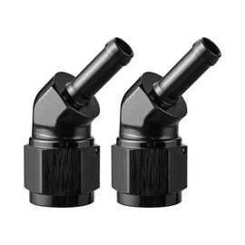 EVIL ENERGY 10AN Female to 3/8" Barb Hose Fitting 45 Degree Swivel 2PCS