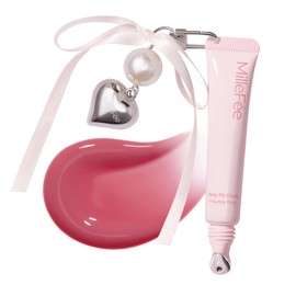 MilleFée Dewy Fit Gloss 01 Rabbit Pink Cool Peach Scent Lip Cream Lip Balm Lip Mask Moisturizing Hyaluronic Acid Shine Translucency Lip Care