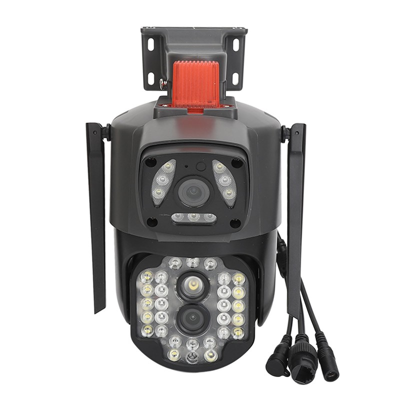 Outdoor Dual Lens Security Camera 1080P Mobile Tracking 360 Degree