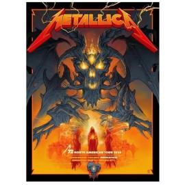 Unbranded Metallica In Minneapolis, MN August 16, 18 2024 Tour Poster - 18x24