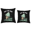 Fresh Mint Chocolate Chip Lover Dessert Lover Ice Cream Throw