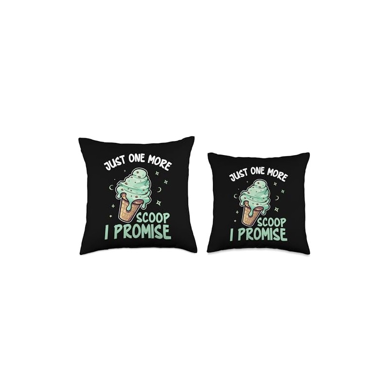 Fresh Mint Chocolate Chip Lover Dessert Lover Ice Cream Throw