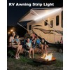 LLTOP RV Awning Lights 12vdc 20ft White Exterior LED Strip