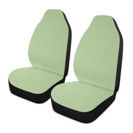 YETTASBIN Sage Green Solid Color Front Car Seat Cover, Non-Slip Stain Water Resistant Breathable Car Seat Protector Universal Fits SUV, Auto Cars, Truck, 2 Pack