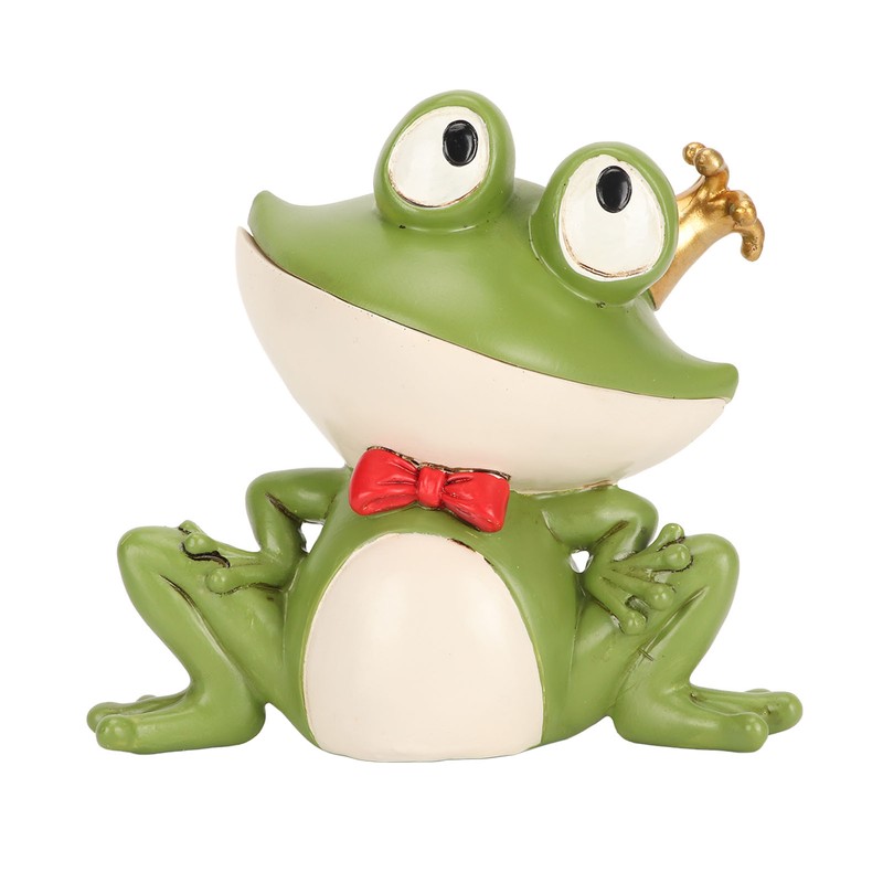 Frog Key Holder Statue Candy Dish Sculpture Living Room Tabletop