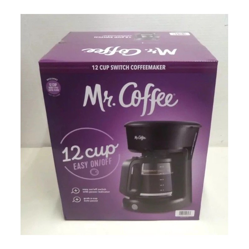Mr. Coffee 12 Cups- Mr. Coffee ☕️ ON/OFF Switch Coffee