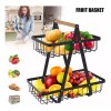 Clicmania Canasta Frutero Organizador 2 Niveles Exhibidor Multiusos
