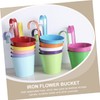 Mipcase 4pcs Detachable Iron Hanging Flowerpot Space Saving Decorative Plant