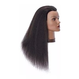 Hairlink Maniqui Cabeza Cabello Natural Negro 40 Cm Hairlink