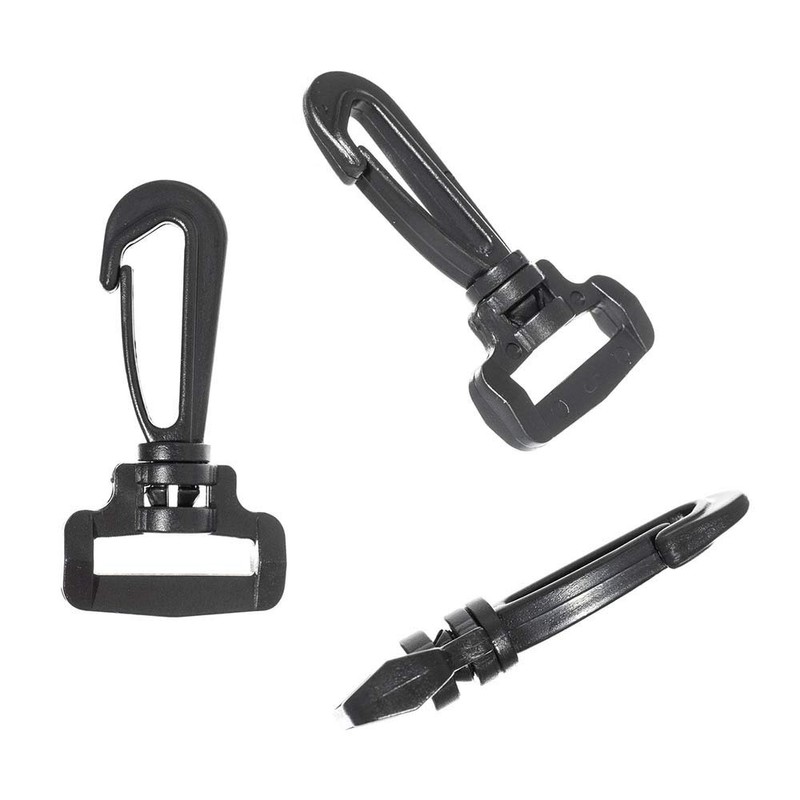 Paracord Planet Plastic Swivel Snap Hook – 1 Inch Black