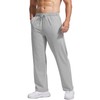 Men's Baggy Sweatpants Open Bottom Cotton Joggers Lightweight Athletic Sweat