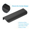PATIKIL Mount Finger Edge Pull, 8 Pack 79mm/3.11" Aluminum Alloy