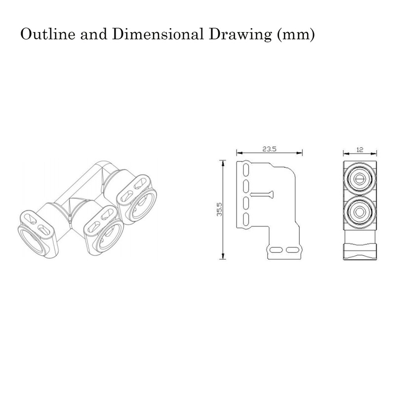 Fluid connector F-form 66821 for Jura Thermoblock 2003,Fully automatic coffee