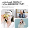 IWOWHERO 3pcs Self Standing Face Scrubber Soft Facial Cleansing Brush