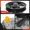 A-Premium Power Steering Pump, with 5-Groove Pulley & Hose Barb,