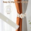 Curtain Tiebacks | Magnetic Wood Bead Curtain | Sunflower Curtain