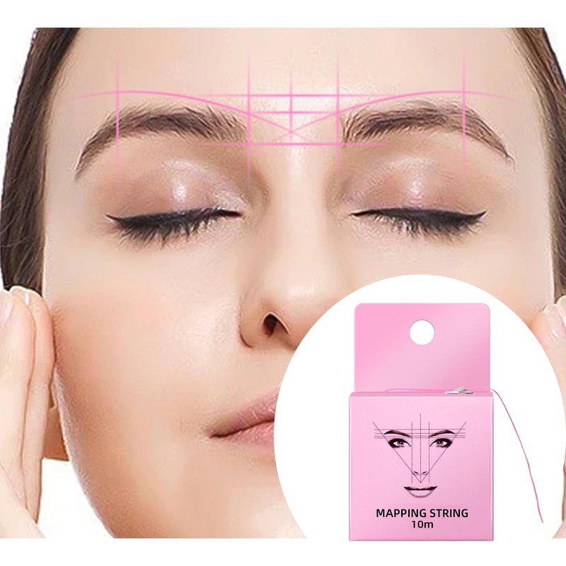 ATOMUS Eyebrow Mapping String, 6 Pieces Pre Dyed 10M Microblading