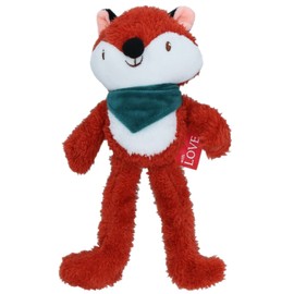 AB TOOLS Holly & Robin | Festive Plush Leggy Bandana Buddy Dog Toys (Bandana Buddy Fox)