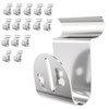 Amuille Heavy Duty Vinyl Siding Hooks 15 Pack, Stainless Steel