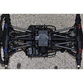 GPM for LOSI 1/8 LMT 4WD Solid AXLE LOS04022 Aluminum Front/Rear AXLE Mount Set for Suspension Links -10PC Set (Black)