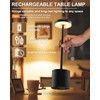 Cordless Table Lamp Set of 2, Rechargeable 5000mAh Battery Powered