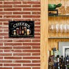 Putuo Decor Cheers Metal Tin Sign, Bar Signs For Home