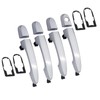 APPERFiT Exterior Door Handle Set 4PCS Chrome w/Gasket Pad Compatible