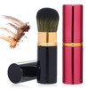 Pack of 2 Retractable Makeup Brushes, Portable Blush Brush, Liquid