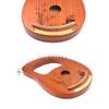 Rayzm Lyre Harp, Solid Wood Mahogany Lyre Musical Instrument, Portable