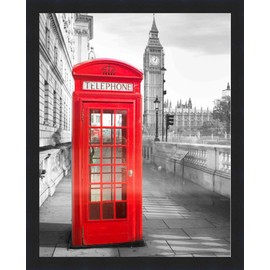 42x30 Black Wood Picture Frame - with Acrylic Front and Foam Board Backing