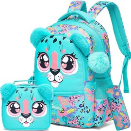 Backpacks for   Bag Cute  Backpacks Ages 8-10 with Lunch Box Bookbag Set Travel Backpack for Elementary  Students - Specification: Green