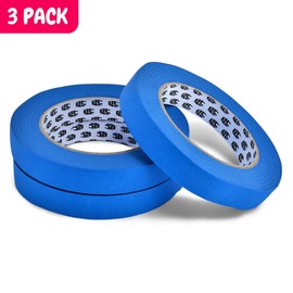 Bates- Painters Tape, 0.7 inch Paint Tape, 3 Pack of Painter Tape, Painting Tape, Masking Tape, Blue Masking Tape, Painting Supplies, Wall Safe Tape, Paint Tape, Blue Painter Tape, Tape for Drop Cloth