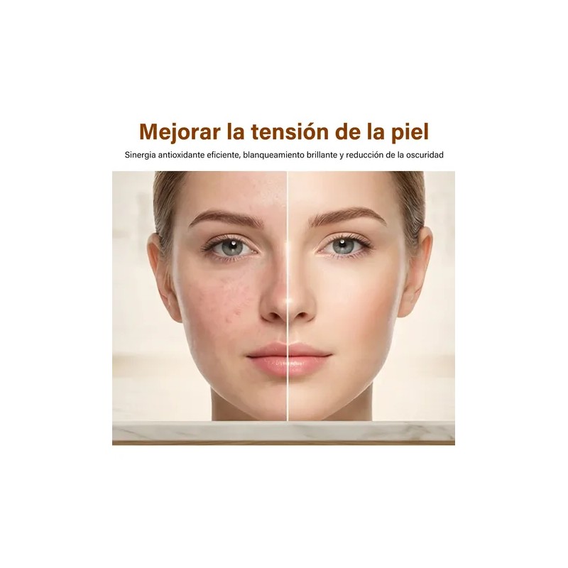 Serum Facial Brillante Con 20% Vitamina C Ácido Hialurónico