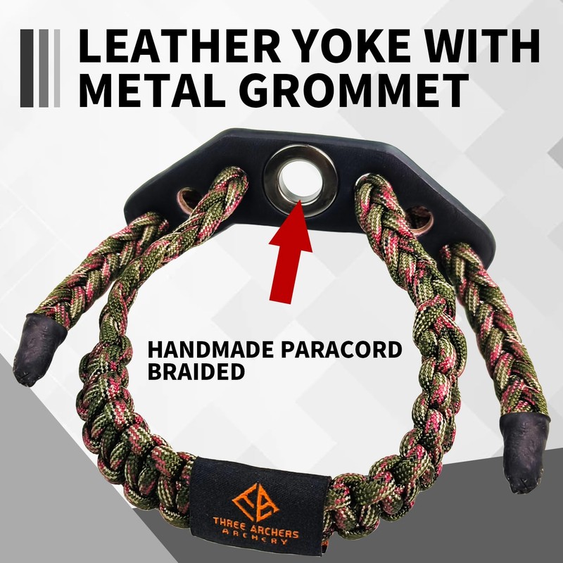 550 Paracord Bow Wrist Sling - Compound Bow Stabilizer &