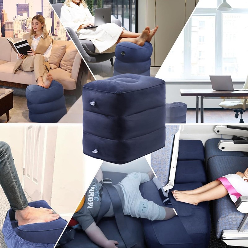 AXVRAV Inflatable Intervertebral Disc Cube with Pump, Relief Cushion for