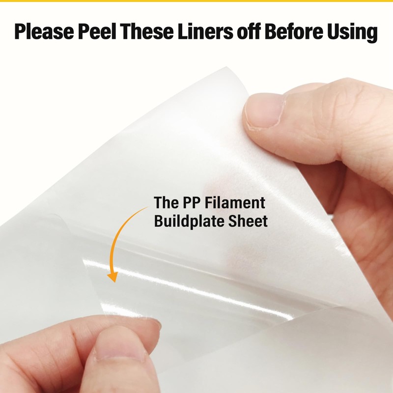 EONO PP Polypropylen Buildplate Sheets für PP-Filament (200x200mm), Langlebig, 20er